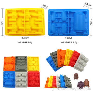 Star Wars Silicone Ice Trays Cocolate Molds